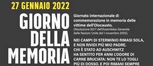 Giorno della Memoria 70x100 27 01 2022