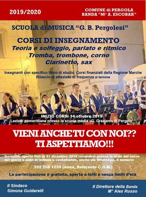 Scuola di musica 2019 2020