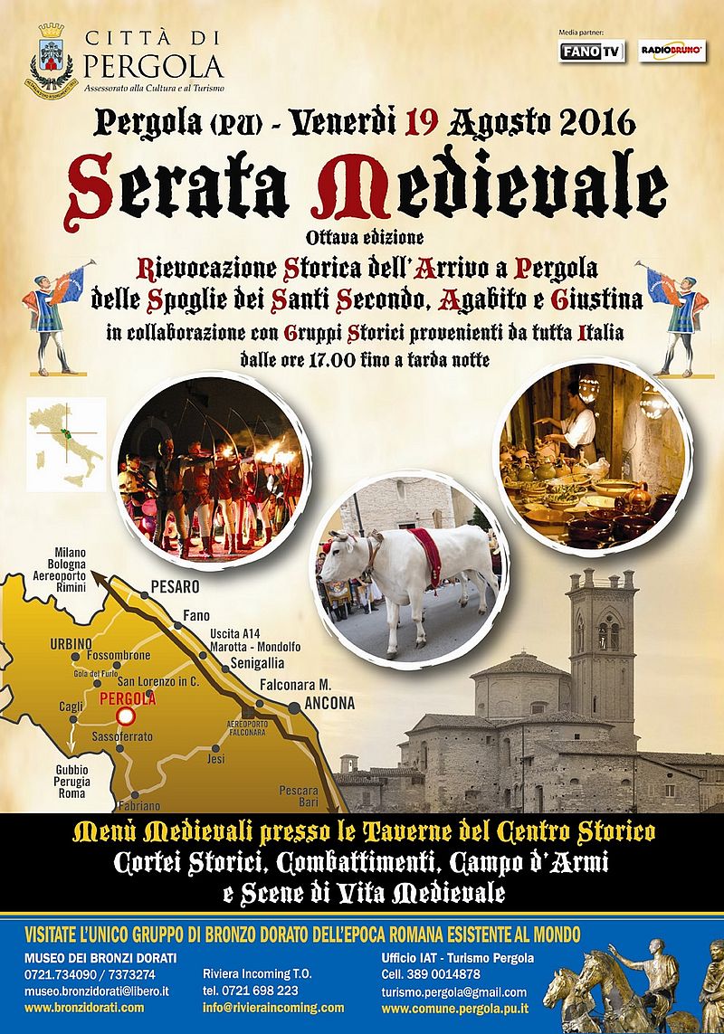 mANIFESTO SERATA MEDIEVALE 2016