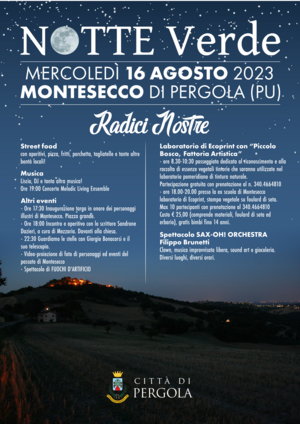 Notte verde 2023 programma