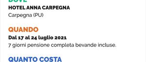 soggiorno estivo 2021