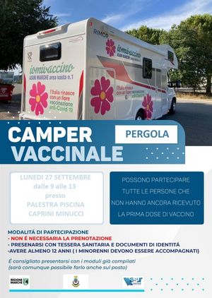 Camper Vaccinale   Locandina per sito comunale