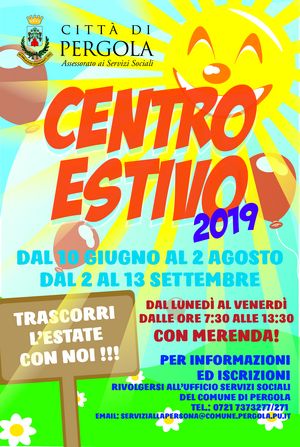 Centro estivo 2019