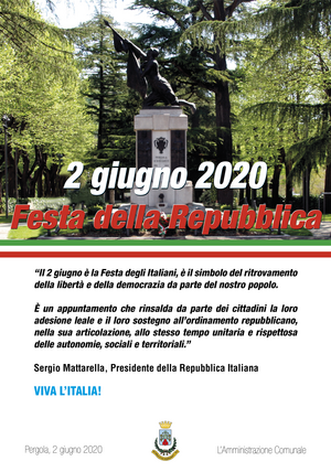 manifesto 2 giugno 2020