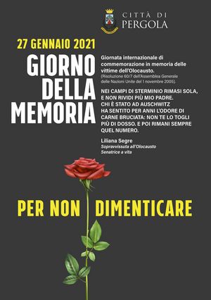 Giorno della Memoria 27 1 2021